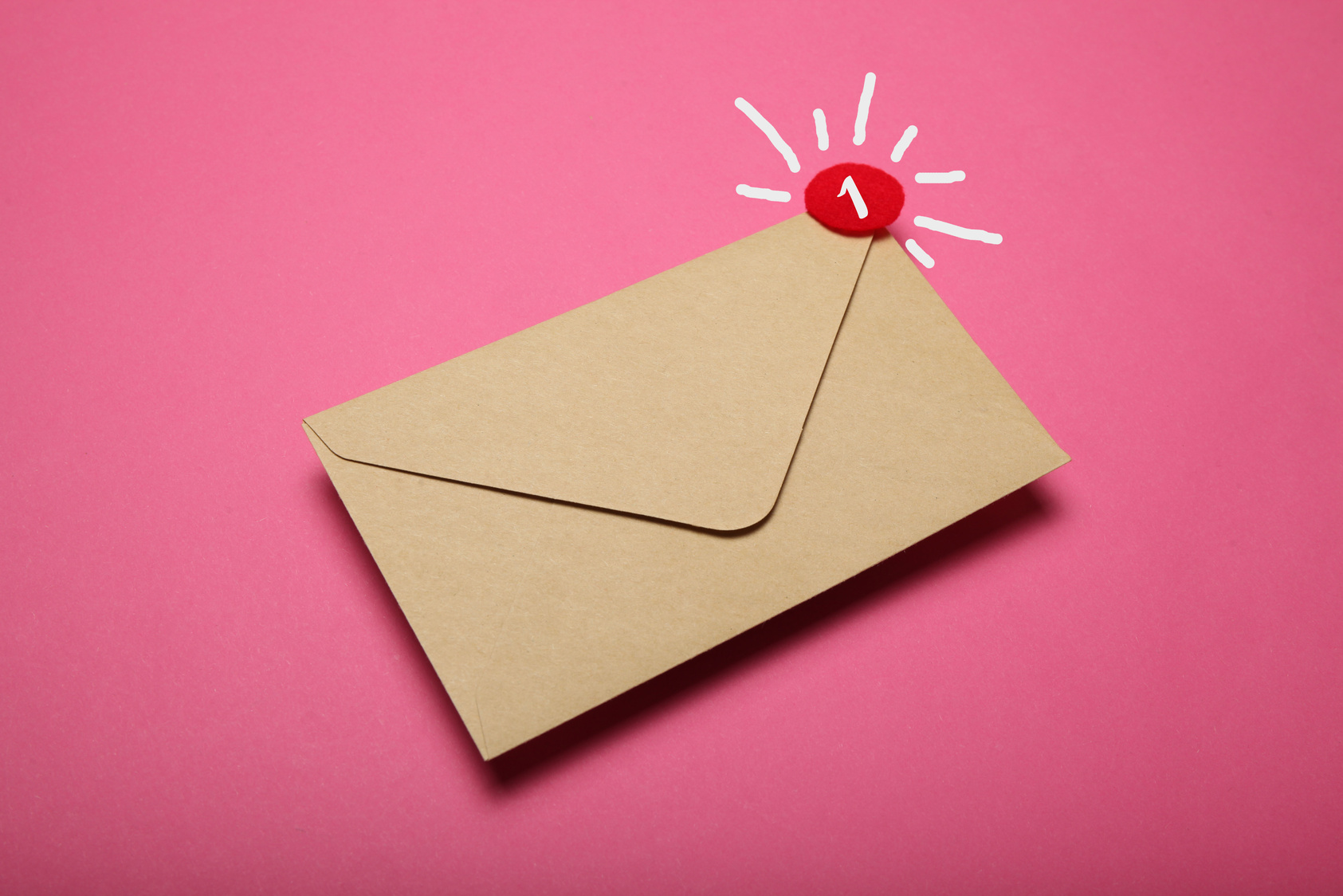 Newsletter notification, subscribe email. Information message, marketing envelope